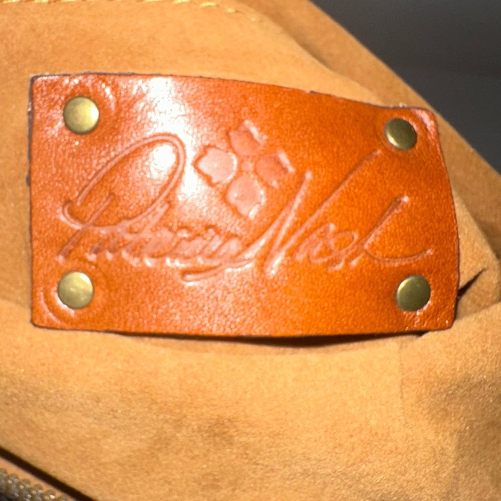 Patricia Nash Tooled Leather Foldover Wristlet - Picture 8 of 10